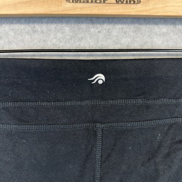 Ideology Leggings Womens Size Medium Black Cotton Blend Capri Pull On Stretch - Picture 3 of 10